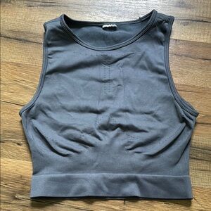 Gymshark Sweat Seamless Midi Tank Evening Blue